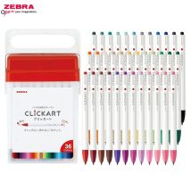 ZEBRA Clickart Push einziehbare Marker Aquarellstift 12/36/48 Farben Komplettset 0,6 mm WYSS22