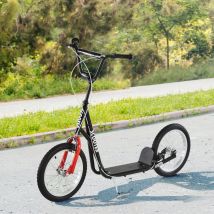 HOMCOM Scooter Scooter Scooter Città Scooter Coppia di pneumatici regolabili