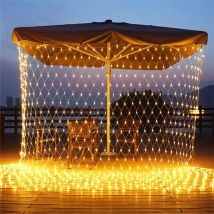 2m * 2m LED Luci nette Maglia esterna Natale String Light Impermeabile Paesaggio Matrimonio Vacanze Natale Fata Lampada Decorazione EU 220V