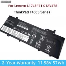 New Original L17L3P71 01AV478 Laptop Battery For Lenovo ThinkPad T480S L17M3P71 L17M3P72 01AV479 01AV480 SB10K97620 SB10K97621