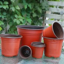 50/100 stücke Aussaat Kindergarten Topf Weiche Pflanze Kindergarten Töpfe Blumentopf Kunststoff Wachsen Box Hause Garten Pflanzen Zubehör 9-14 cm