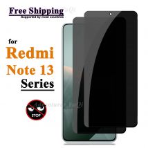Anti-Spionage-Displayschutz für Xiaomi Redmi Note 13 Pro 4G 5G, gehärtetes Glas, Privatsphäre, Peep Scratch 9H, Gehäusefreundlich