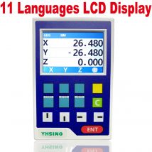 Mini tornio LCD DRO YH800-3A Set 11 lingue lettura digitale Display nave veloce