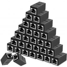 Przedłużacz kabla Ethernet, łącznik RJ45 cat 5 cat 6 cat6a, złącze przedłużacza - łącznik Ethernet