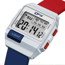 TPW 36 mm mittelgroße Digitaluhr für Damen, Teenager, wasserdicht