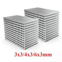 3x3/4x3/6x3mm Kühlschrankmagnete Superstark Mini-Neodym-Magnete Perfekt für Zuhause, Büro, Küche und DIY-Projekte und Bastelarbeiten