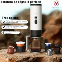Macchina da caffè a capsule elettrica portatile 3 in 1 Macchina per caffè espresso Pompa di riscaldamento wireless Estrazione tazza di caffè Display digitale