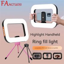 FANGTUOSI Nuovo anello portatile LED ricaricabile luce di riempimento telefono cellulare portatile fotografia dal vivo desktop gabbia per conigli luce selfie