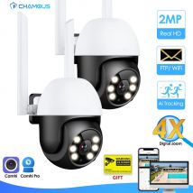 4mp camhi ip kamera wifi überwachungs kamera mini speed dome 1080p h.265 ptz cctv video street cam ai tracking ftp alarm 4x zoom