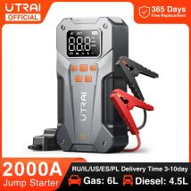 UTRAI 150PSI Pompa d'aria Batteria per auto Booster di emergenza 2000A Avviamento per auto Accumulatori e caricabatterie di riserva Dispositivo di avviamento portatile Avviamento per auto Nuovo