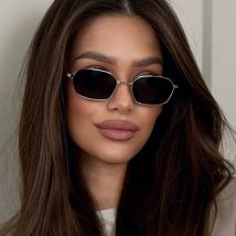 Schutzbrille 3 stücke Mode Metall Quadrat Sonnenbrille Frauen Kleine Feame Punk Design Brillen Bunte Linse Gläser UV400