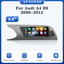 AUTOTOP 8.8 "Touchscreen Linux Autoradio Wireless CarPlay per Audi A4 B8 2009-2012 Wireless Android Auto Navigazione Mirrorlink