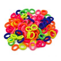 50/100pcs/Set Kids Colorful Nylon Elastic Hair Bands Ponytail Holder Hair Ties Gum Rubber Band Headband Girls Hair Accessories