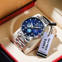 POEDAGAR Luxus Quarz Mann Uhr Chronograph Datum männer Edelstahl Uhr Leuchtende Wasserdichte Mode Uhren für Männer Reloj