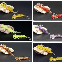 20PCS Dragonfly Soft Fishing Worm 40mm 50mm Lures Jigging Larva Lures Fishing Baits Artifical Tackles Lure