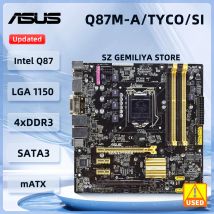 Placa base ASUS Q87M-A Q87M-A/TYCO/SI LGA 1150 Intel H87 DDR3 32GB compatible con i7-4790 i5-4670 i3-4130 i3-4350 i3-4130 i5-4430 cpu