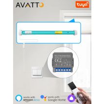 AVATTO Tuya WiFi Smart Curtain Switch Module With RF433 Signal,For Electric Roller Shutter Blind Motor,Alexa Google Home Alice
