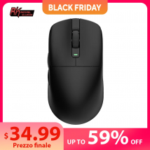 Mouse da gioco RK ROYAL KLUDGE M3 PAW3950 Mouse wireless Bluetooth tri-modale leggero 47G 26000 dpi 8000Hz Macro personalizzato per e-sport