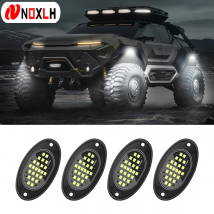 4 Stück 24LED Rock Lights Kit Auto Atmosphärenlampe für Offroad Truck SUV 4x4 ATV Jeep Neon Underbody Underglow Trail Rig Licht