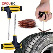 Strumento di riparazione pneumatici per auto Kit di riparazione pneumatici Set di strumenti per borchie Auto Bike Tubeless Tire Puntura per pneumatici Strumenti per garage con striscia di gomma