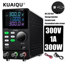 KUAIQU 300V 200V 30V 10A 5A Alimentatore CC da laboratorio programmabile RS232/Interfaccia di comunicazione USB Modifica Banco dati memorizzato