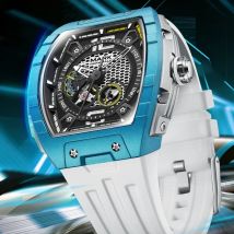 Mark Fairwhale 6002 Automatische Bewegung Tonneau Zifferblatt Leuchtende Wasserdichte Mode Mechanische Uhren für Männer Relogios Masculino