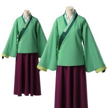 HOLOUN The Apothecary Anime Maomao Cosplay Kostüm Perücke Elastischer Rock Grünes Top Rose Net Synthetische Faser Cos Convention Geschenk