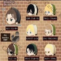 Anime Angriff auf Titan Levi Ackerman Eren Jaeger Cosplay Lie Prone Maumet Anhänger Cartoon Puppe Schlüsselbund Schlüsselbund Tasche Charme Geschenk