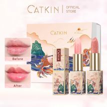 CATKIN Moonlight Lippenbalsam, 3-teiliges Set, Glanz mit nahrhafter Formulation für sofortigen Glanz, farbwechselnder Lippenbalsam