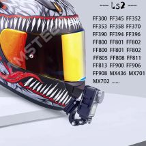 Ls2 helm angepasst FF352 ff811 ff300 ff345 ff394 ff353 ff358 ff390 ff396 MX701 MX436 ff800 ff801 ff802 ff805 ff900 ff903 ff370 kinn halterung für gopro insta360 x3 kamera