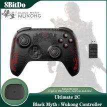 8BitDo & Black Myth: Wukong, Ultimate 2C Wireless, kabelgebundener Gaming-Controller für PC, Windows, Steam Deck, Raspberry Pi, Android