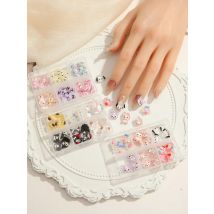 30/60Pcs Kawaii Mixed Design Resin Nail Charms Long Nail Art Accessories with Flat-Back Resin Decorations for a Stylish Manicure