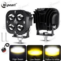 3 zoll Mini Motorrad Led Arbeit licht Platz Auto Gelb Weiß Scheinwerfer 12V 24V Für Auto gelb Nebel Lampe 4x4 Off Road Nebel Lampe