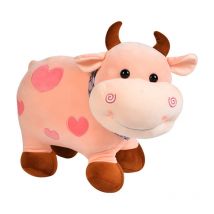 Cartone animato carino mucca peluche morbido animale bovino peluche Kawaii per ragazze cotone animale peluche bambola riempita decorazione della casa