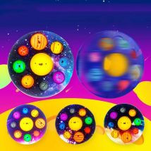 Eight Planets Dimple Push Bubble Fidget Toys Baby Sensory  Autism Needs Squishy Stress Reliever Toys For Kids For Children Gift