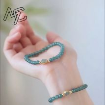 Natürliches blaues Wasser-Jade-Kürbis-Smaragd-Armband, Chalcedon, exquisite sexy junge Mode, echter Schmuck, meistverkaufte Urlaubsgeschenke