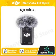DJI Mic 2 micrófono inalámbrico con cancelación de ruido inteligente, grabación interna flotante de 32 bits, sonido optimizado, rango de 250m