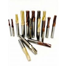 New AITiN and ZrN two Coating HRC65 Carbide Full Teeth Thread Milling Cutter M1~M24 CNC Tool Threading End mill for Superalloy