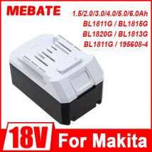 1.5/2.0/3.0/4.0/5.0/6.0Ah For Makita BL1813G Li-ion 18V Power Tools Battery BL1811G BL1815G BL1820G BL1813G BL1811G 195608-4