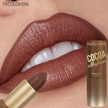 1 Stück mehrfarbiger Lippenstift, brauner Lipgloss, nicht trocknender Lipgloss, wasserfest und langlebig, volle und bezaubernde Lippen, Lippenkosmetik