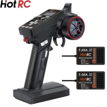 HOTRC CT-6A 2.4GHz 6CH 6 Channels One-handed Control Radio Transmitter Remote Controller For RC Toy Car Boat Drone Parts