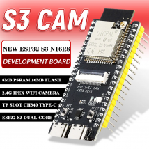 ESP32-S3 Entwicklungsboard mit 2,4G WLAN-Modul für Kameramodul OV2640 8MB PSRAM 16MB FLASH ESP32-S3 N16R8 CAM Typ-C