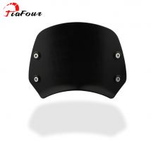 FIT For Bonneville T100 T120 Thruxton 1200 1200R Aluminum Motorcycle Windshield Windscreen Visor Wind Screen Deflector Kit