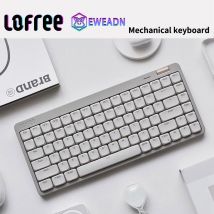 Lofree&EWEADN Flow Lite Tastiera meccanica wireless 2.4G&Bluetooth&Wired Silenter Switch Guarnizione POM Low Keycap Backlig bianco