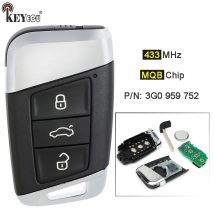 KEYECU 434 MHz MEGAMOS AES Chip 3G0 959 752 Smart Remote Key Fob für VW für Volkswagen Passat B8 Magotan Superb A7 2015-2020