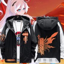 Honkai Impact 3 Kiana Kaslana Fischer von Flames cion Cosplay Kleidung Sommer schnell trocknen taktische Haut Jacke dünnen Hoodie