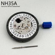 Giappone Genuino NH35 Movimento Meccanico Tmi Versione NH35A Ad Alta Precisione 24 Gioielli Bianco 3H Datawheel Mod Sostituire Meccanico Movt