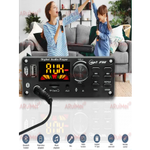 80W  Bluetooth  MP3 Decoder Board 2*40W 80W Amplifier Audio Player 12V DIY MP3 Player Car FM Radio Module TF USB Mic Record Call