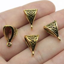 8pcs 16x11x9mm 3 Colors Charm Clasps Clips Bails Connectors Charm Bail Beads Jewelry Findings European Bail Bead