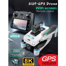 S159 GPS Drone Professional 360° Obstacle Avoidance Brushless 8K HD Dual Camera With Screen 5G WIFI FPV Dron Foldable Quadcopter
